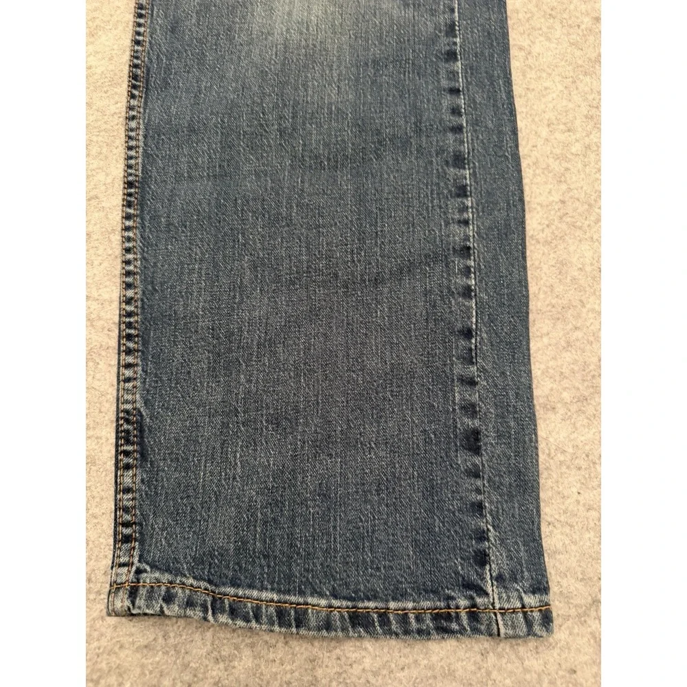 Levi's 505 Jeans Mens 38x32 Blue Regular Fit Straight Leg Stretch Denim Pants